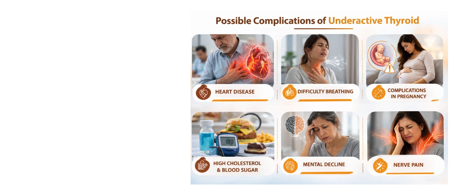 Complications of untreated hypothyroidism