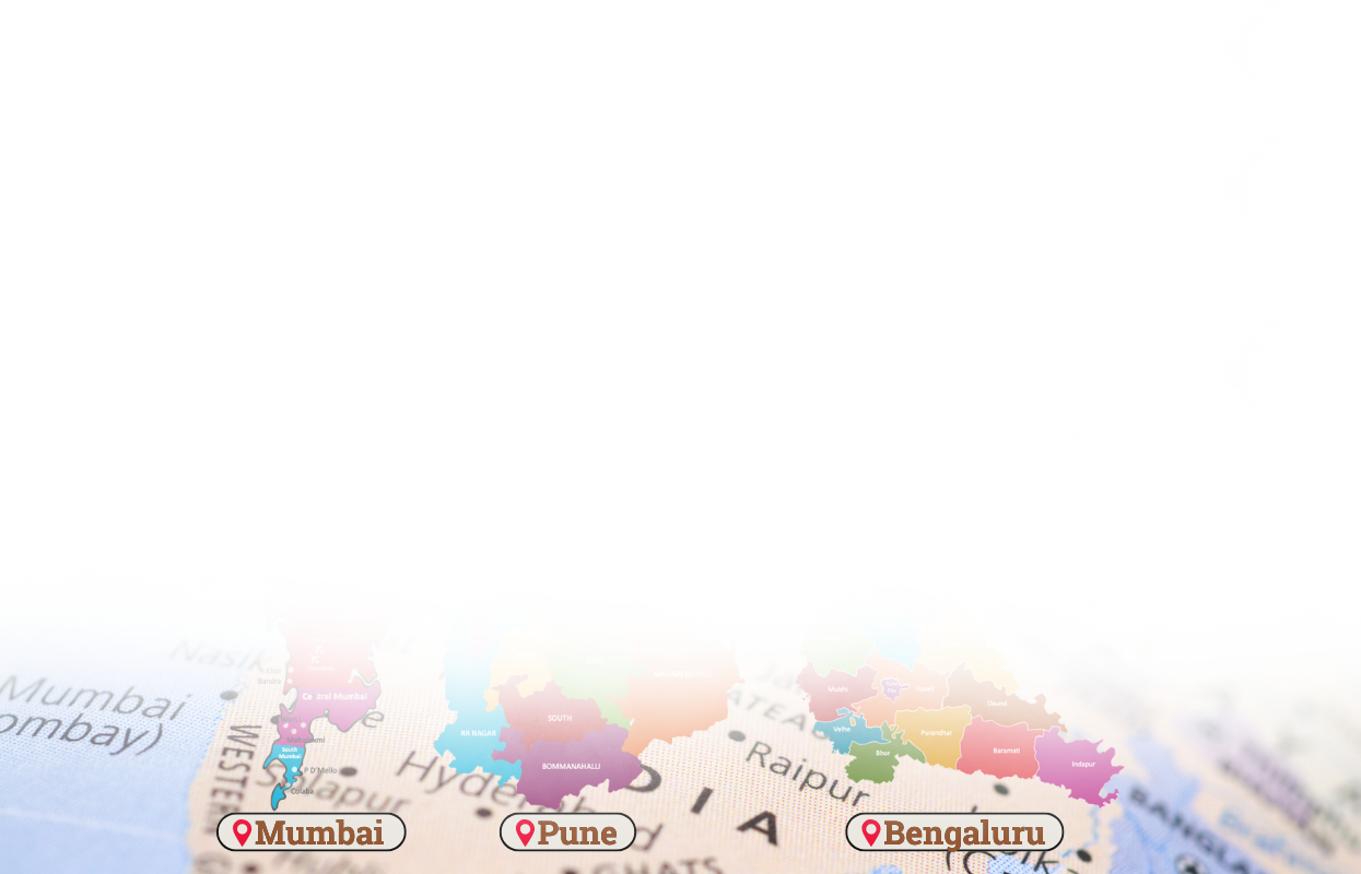 Clinics are in Mumbai, Pune, and Bengalore