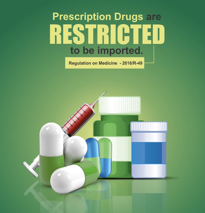 Restricted due to customs