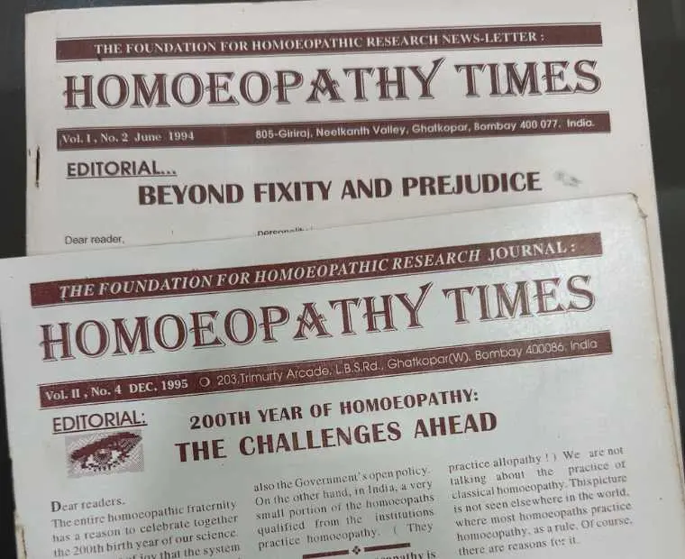 Dr. Rajesh Shah launched and served as the editor of the journal “Homeopathy Times,”