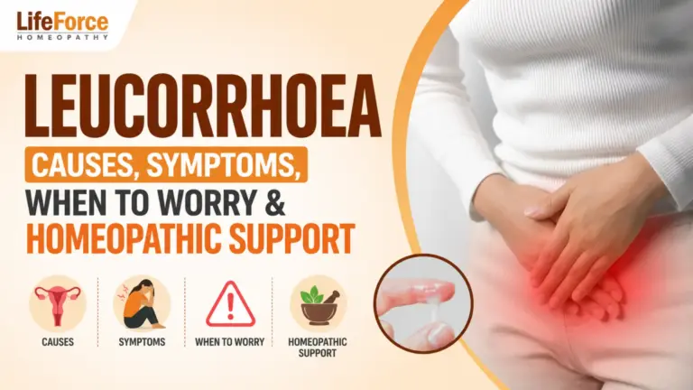 Leucorrhoea: Causes, Symptoms, When to Worry, and Homeopathic Support